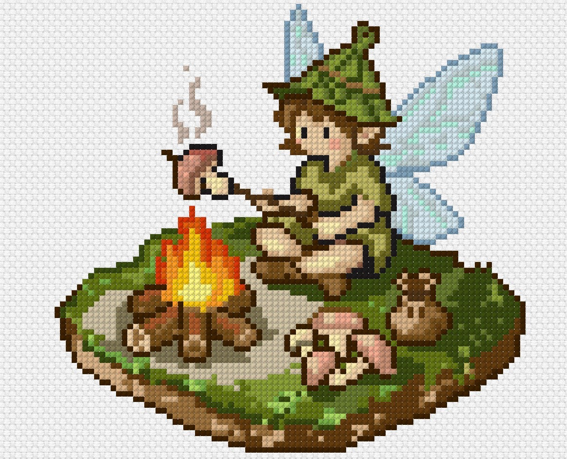 The Woodland Rest Stop Cross Stitch Pattern